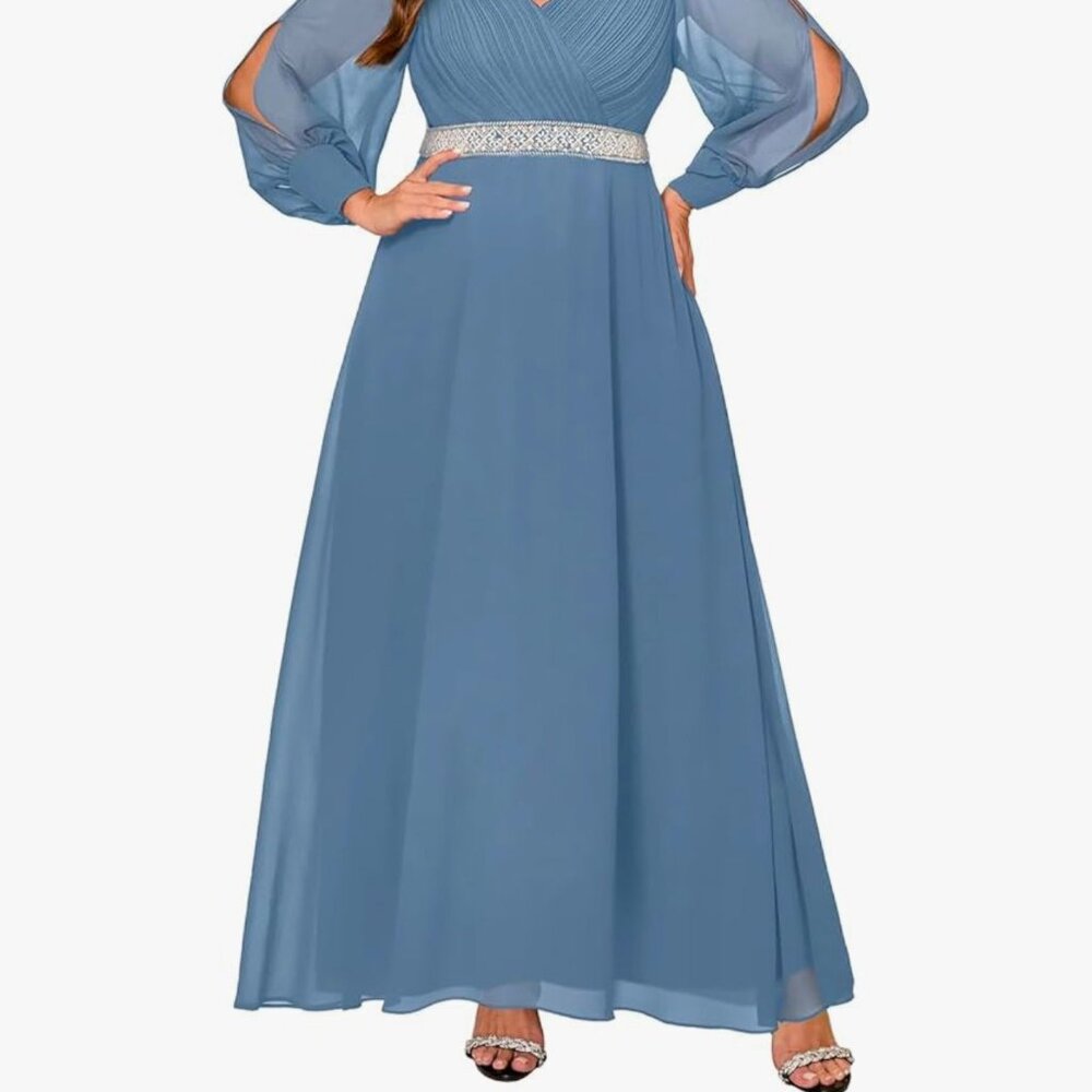 Formal Dresses for Women, Long Sleeve Evening Dress PLUS SIZE NEW 2026 - Picture 9 of 16